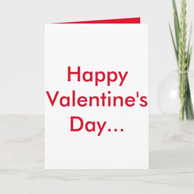 Carte Saint Valentin humoristique (Devant)