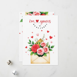 Carte Saint-Valentin - "I'm yours, no refunds" Holiday Card