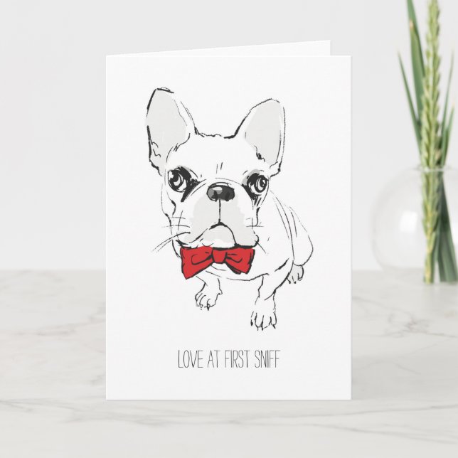 Carte Saint-Valentin "L'amour au premier sniff" (Devant)