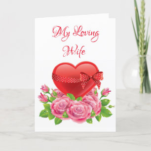 Carte Saint-Valentin-Ma femme aimante