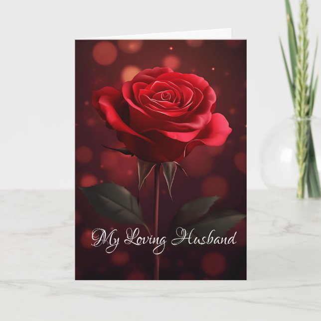 Carte Saint-Valentin-Mon mari aimant (Devant)