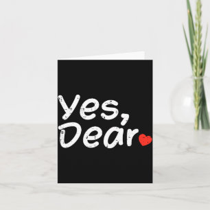 Carte Saint-Valentin Oui Cher Cœur Drôle Mari Petit Ami