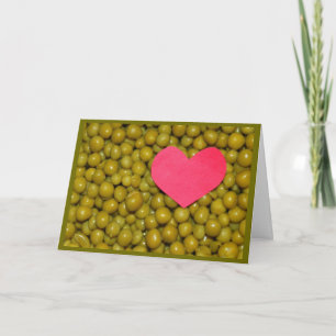 Carte Saint Valentin "Peas Be My Valentine"