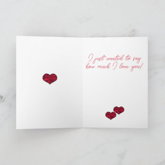 Carte Saint-Valentin personnalisable avec ours et fleur