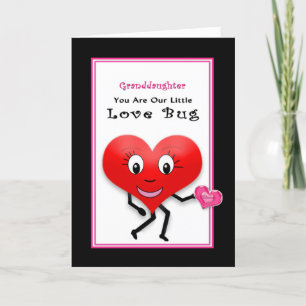 Carte Saint-Valentin, petite-fille, notre amour