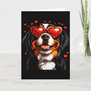Carte Saint-Valentin pour amateur de chien bernois migno