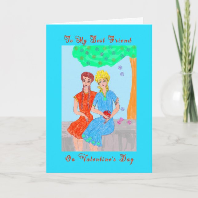 Carte Saint Valentin pour Ami (Devant)