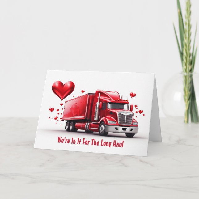 Carte Saint-Valentin pour camionneurs (Devant)