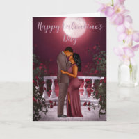 Carte Saint Valentin pour Couple Noir