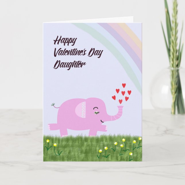 Carte Saint-Valentin pour fille (Devant)