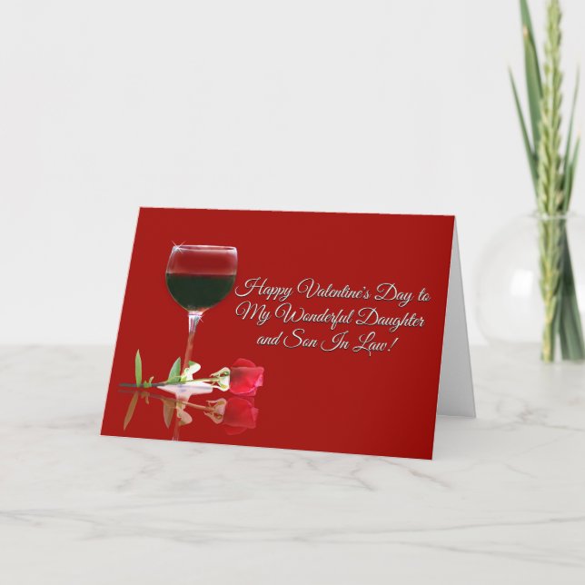 Carte Saint-Valentin pour Fille et Fils en Droit (Devant)