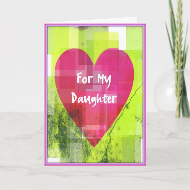 Carte Saint Valentin pour filles (Devant)
