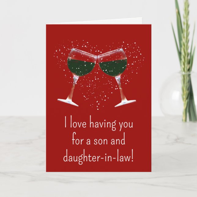 Carte Saint-Valentin pour Fils et Fille en droit (Devant)
