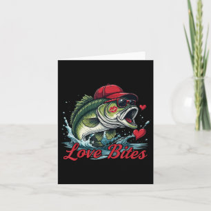Carte Saint-Valentin pour garçons pêche B Saint-Valentin