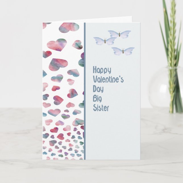 Carte Saint Valentin pour la grande soeur (Devant)