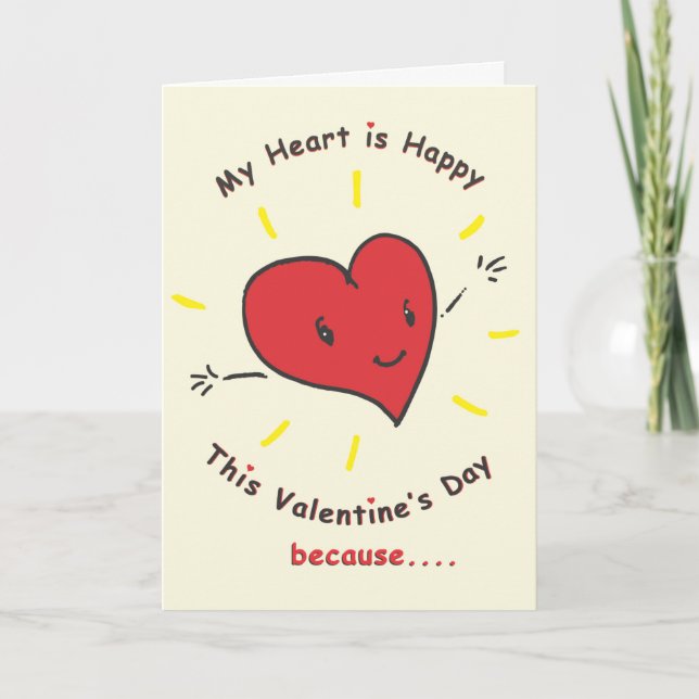 Carte Saint-Valentin pour l'Ami (Devant)