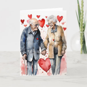 Carte Saint-Valentin pour les aînés