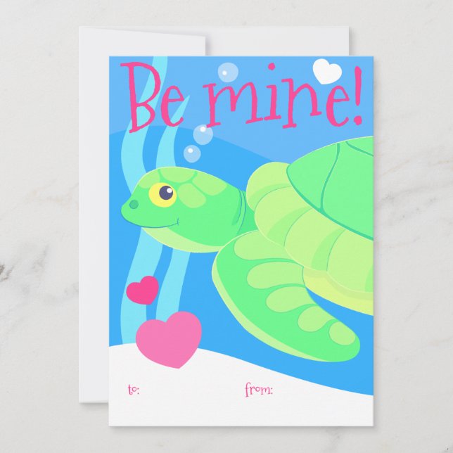 Carte Saint Valentin pour les enfants (Devant)