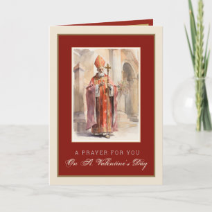 Carte Saint-Valentin Prière religieuse Jésus