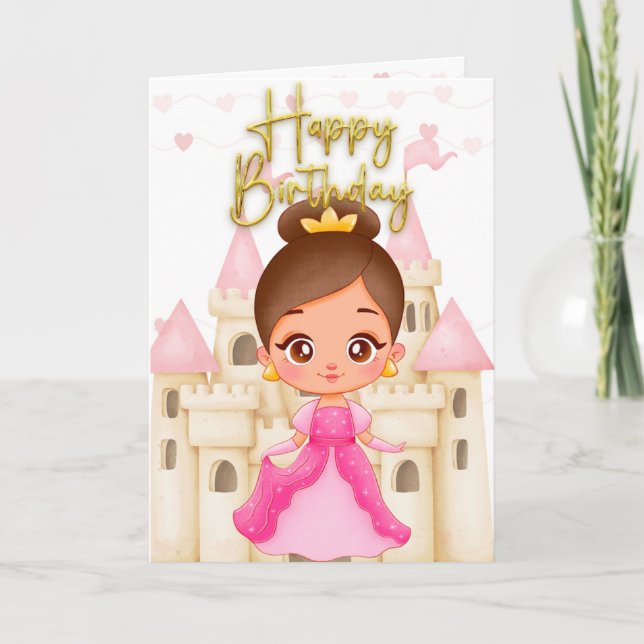 Carte Saint Valentin - Princesse (Devant)