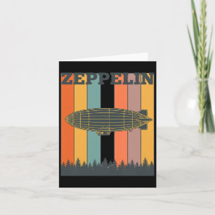 Carte Saint-Valentin Rétro Zeppelin Dirigeable Vintage 7