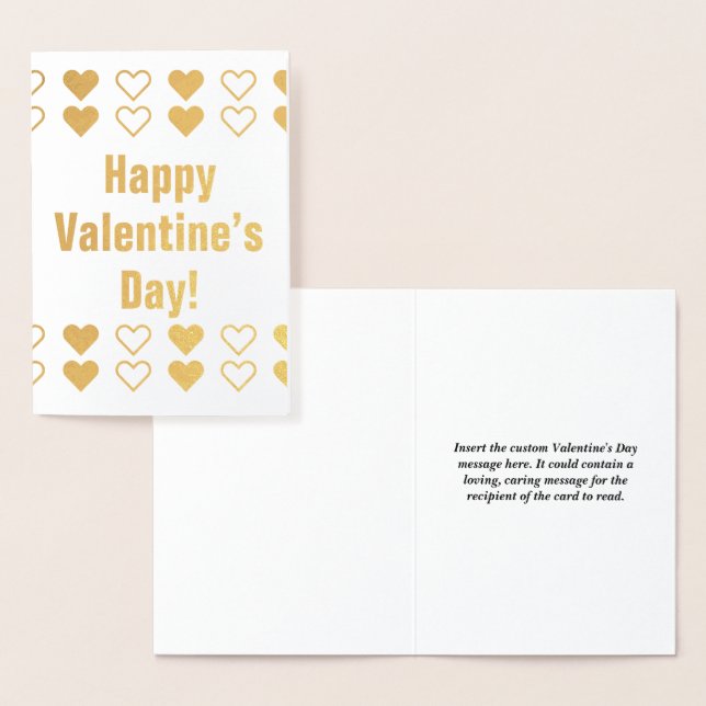 Carte Saint Valentin simple et personnalisée (Affichage)
