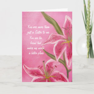 Carte Saint-Valentin soeur et amie