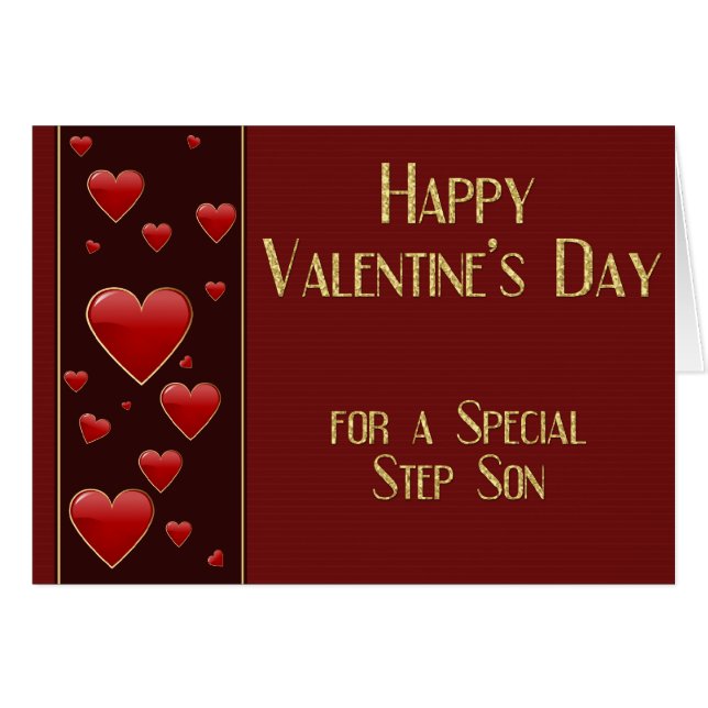 Carte Saint-Valentin spéciale Étape Son Masculine (Devant horizontal)