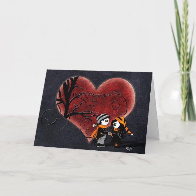 Carte Saint-Valentin 'Strange Love' (Devant)