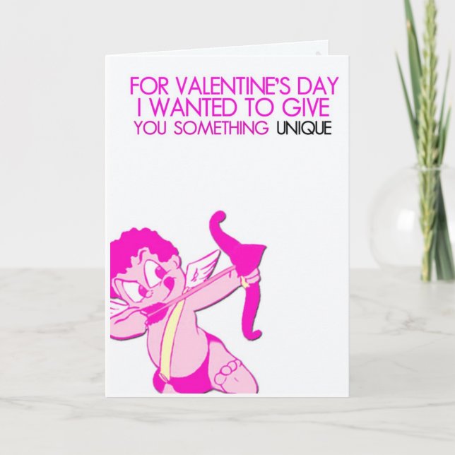 Carte Saint Valentin unique (Devant)