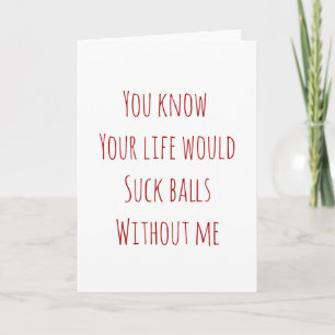 Carte Saint Valentin votre vie serait nul