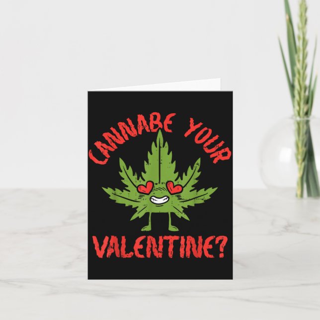 Carte Saint-Valentin Weed Stoner  (Devant)