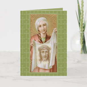 Carte Saint-Veronica de Jérusalem (JM 60) Salutation bla