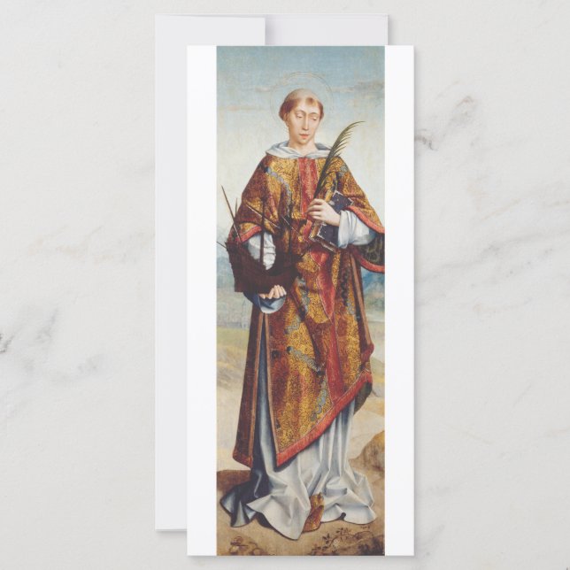 Carte Saint Vincent de Saragosse Martyr Beaux-Arts (Devant)