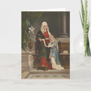 Carte Sainte-Anne Sainte Vierge Marie Vintage