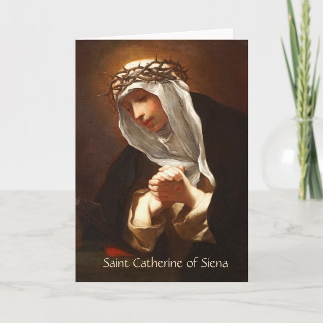 Carte Sainte-Catherine de Sienne (Franceschini) vertical (Devant)