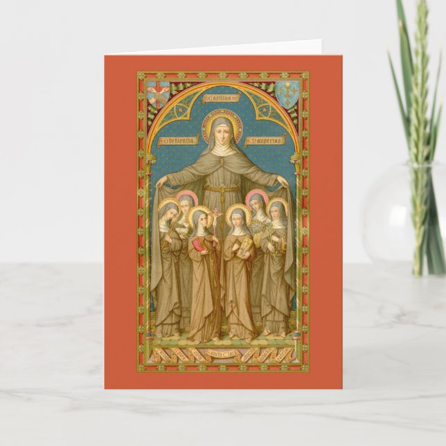 Carte Sainte Claire d'Assise et des Soeurs (SAU 27) Salu (Devant)
