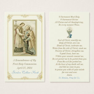 Carte Sainte Communion Vintage Catholique de Remem