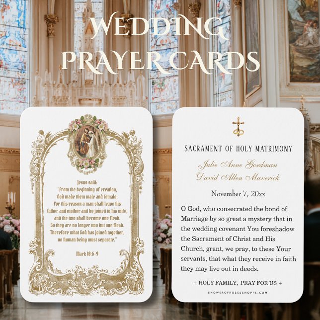Carte Sainte de Mariage Catholique Traditionnel (Créateur téléchargé)