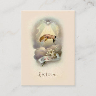 Carte sainte de souvenir baptismal catholique de