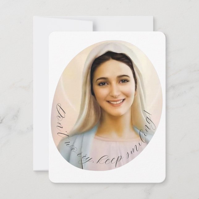 Carte Sainte du Mémorial funéraire catholique Vier (Devant)