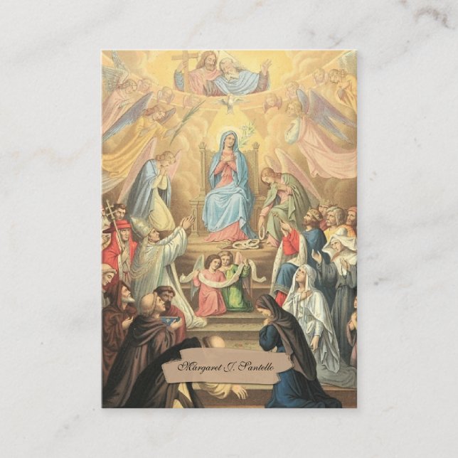 Carte Sainte du Mémorial funéraire catholique Vier (Devant)