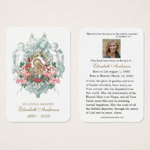 Carte Sainte du Mémorial funéraire catholique Vier