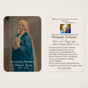 Carte Sainte du Mémorial funéraire catholique Vier
