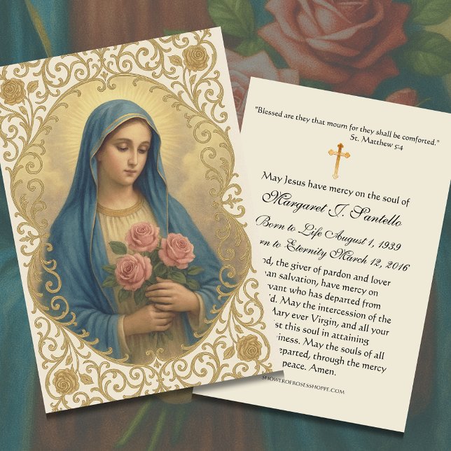 Carte Sainte du Mémorial funéraire catholique Vier (Créateur téléchargé)