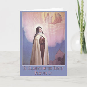 Carte Sainte Elizabeth de la Trinité, Carmélite Nun