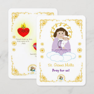 Carte Sainte St. Gianna Molla