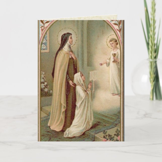 Carte Sainte-Thérèse de Communion (Devant)