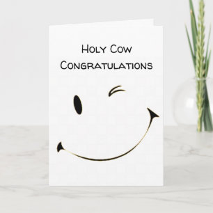 CARTE **SAINTE VACHE** VOUS L'AVEZ FAIT ET FÉLICITATIONS