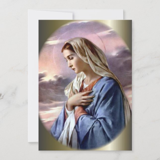 Carte Sainte Vierge dans le désert (Devant)